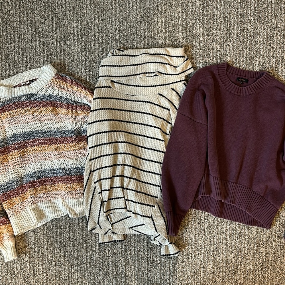 Small sweater bundle - madewell, quince, and eri + ali